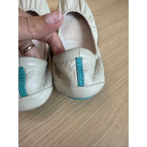 Tieks Nappa Classics Full-Grain Cream Leather Women’s Size 9 - Picture 5 of 7